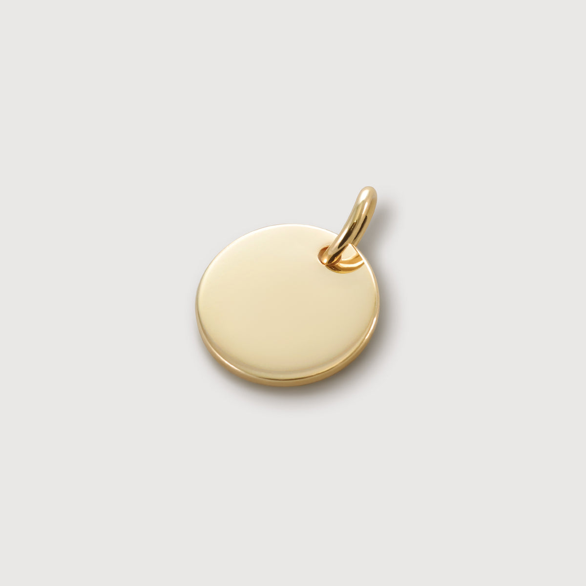 Zusatz-Gravurplättchen 12mm rund in Gold - unbeschriftetes rundes Plättchen zum Gravieren