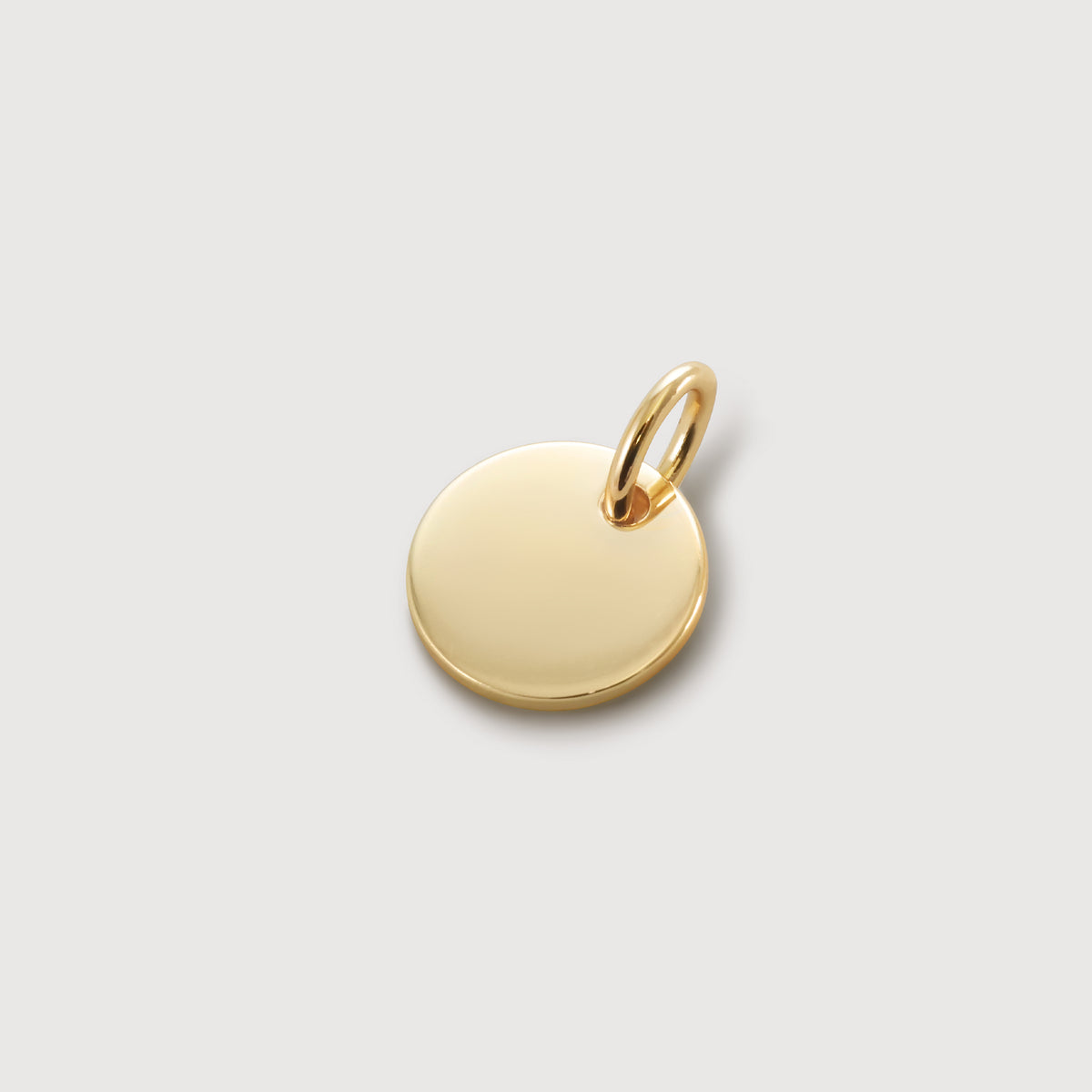 Zusatz-Gravurplättchen 10mm rund in Gold - unbeschriftetes rundes Plättchen zum Gravieren