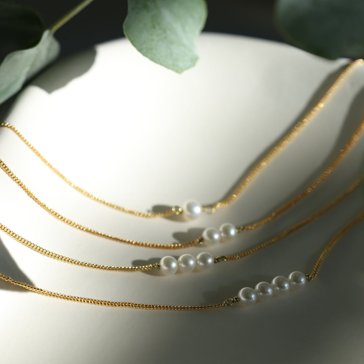 Armband mit Süßwasserperlen & Gravurplättchen - 925er Sterlingsilber