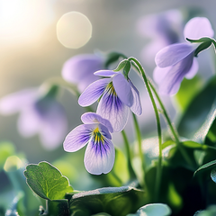Birth flower February: violet
