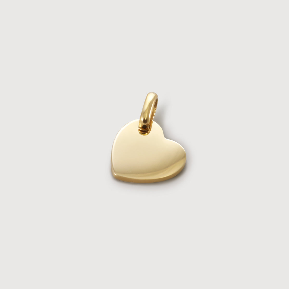 Zusatz-Gravurplättchen 10mm Herz in Gold - unbeschrifteter Herzanhänger zum Gravieren