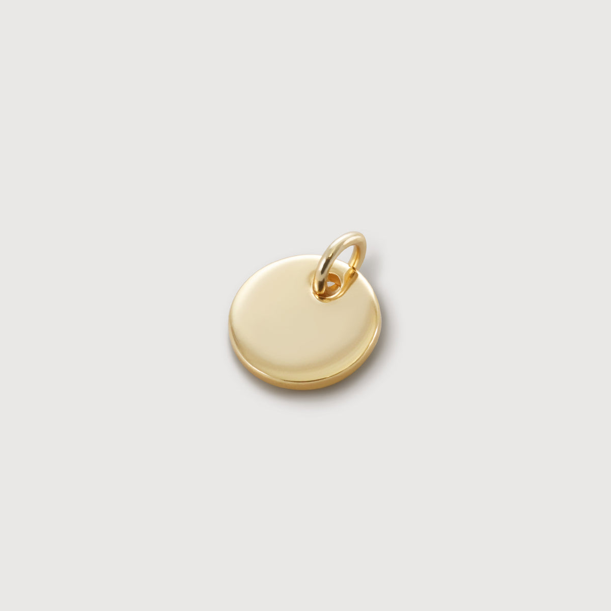 Zusatz-Gravurplättchen 8mm rund in Gold - unbeschriftetes rundes Plättchen zum Gravieren