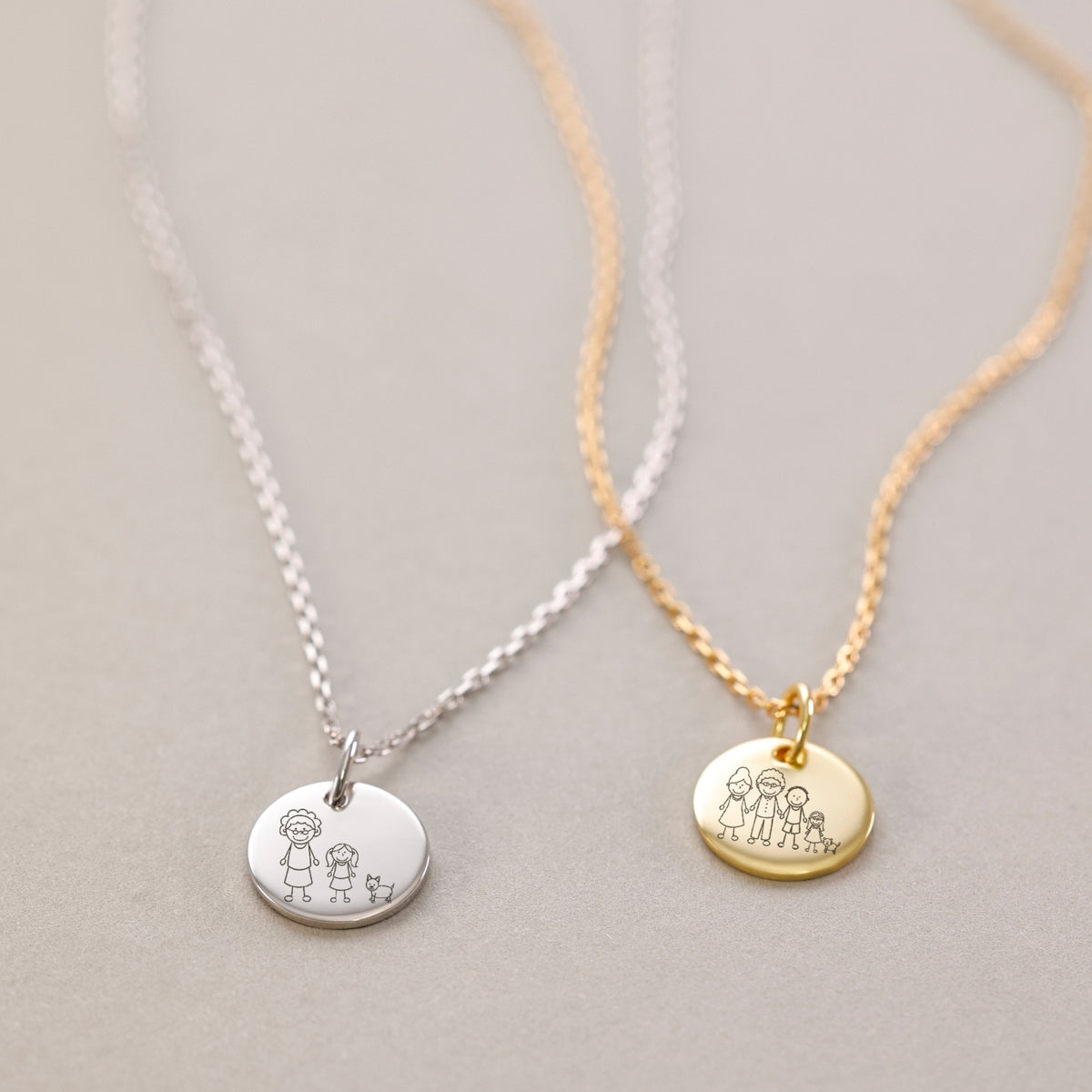 Familienkette mit Wunschgravur – Dein Design, deine Familie-15.05.2026 下架 Damen Halskette VIVIANNASCHMUCK