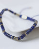 Video: Edelsteinarmband mit Lapislazuli und Hämatit - verstellbar