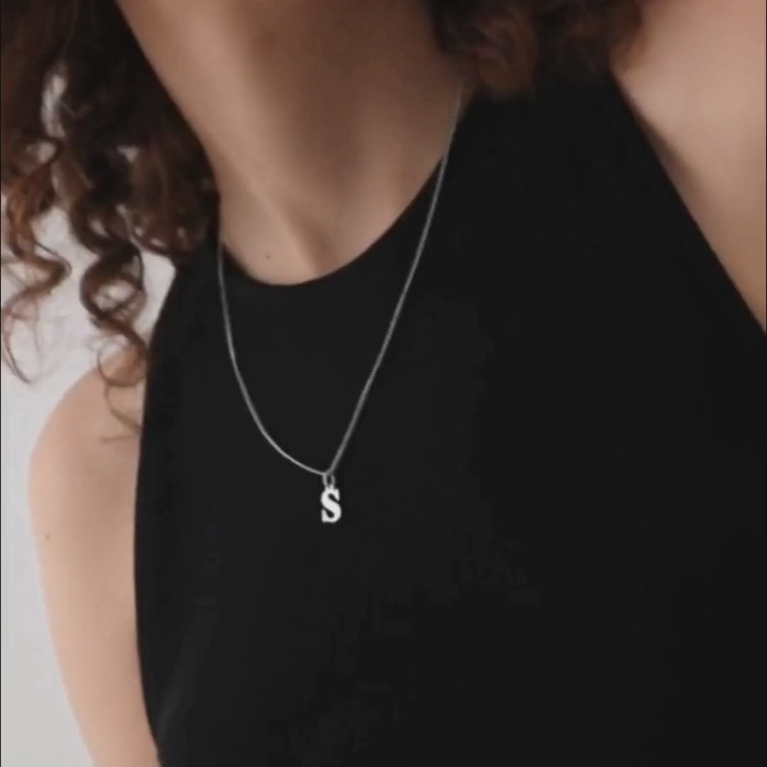Video: Initialen Kette Damen Halskette