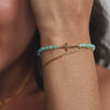 Video: Amazonit-Perlenarmband mit personalisierbarem Kreuz Damen Armband