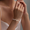 Video: Süßwasserperlen Armband mit Gravur-Plättchen - 925er Sterling Silber Damen Armband