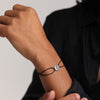 Video: Nylon Armband mit Hammerschlagplättchen Herren Armband