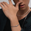 Video: Herren Cuban Armband mit gravierbarer Perle – Edelstahl Herren Armband